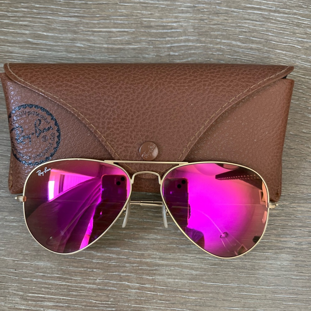 Pink Ray Ban Aviators